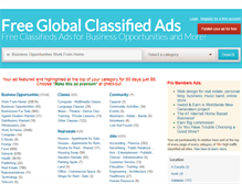 Tablet Screenshot of freeglobalclassifiedads.com